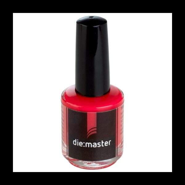 Лак для гипсовых штампиков DIE:MASTER красный