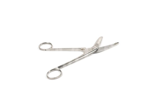 Ножницы для разрезания гипсовых повязок с пуговкой горизонтально-изогнутые 185 мм Н-14 ТП арт.358-1